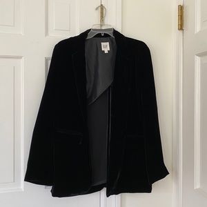GAP Black Velvet Blazer